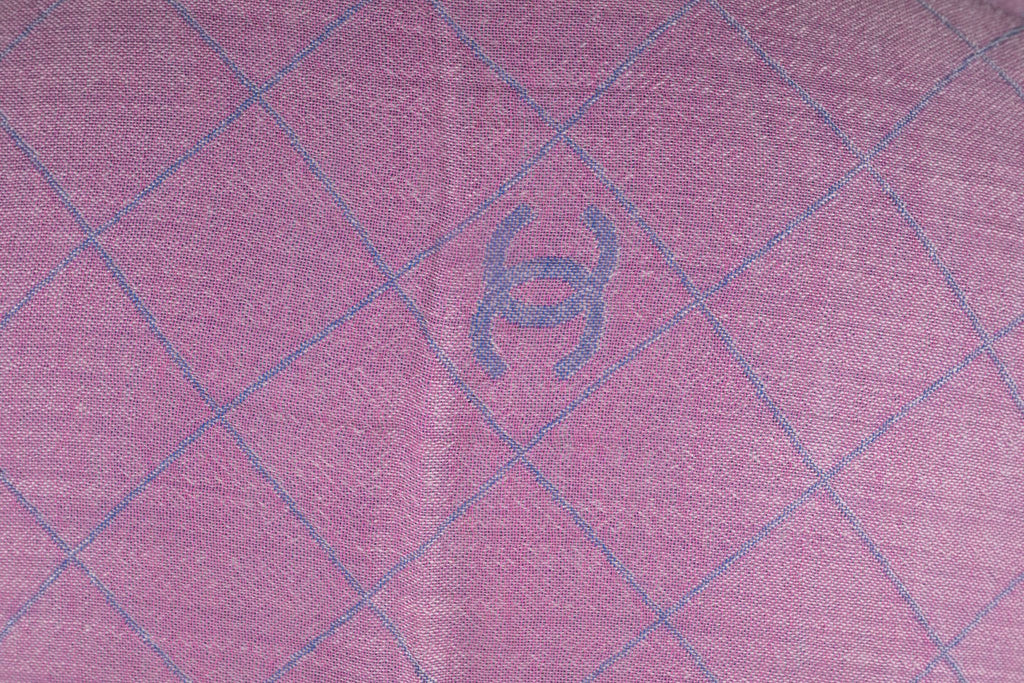 Chanel Cashemere Cotton Lilac Stole New