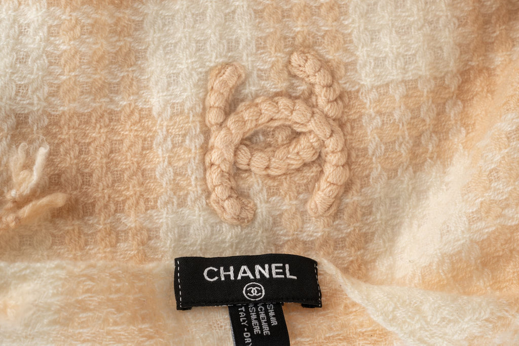 Chanel New Checkers Cashmere Stole