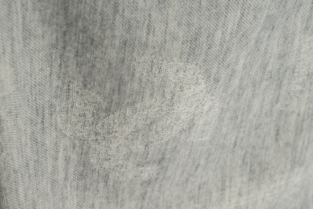 Chanel New Grey Cashmere Shawl With Logo