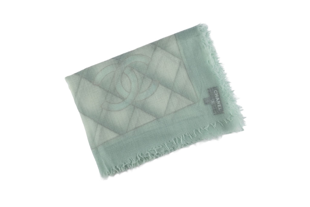 Chanel New Diamond Print Cashmere Shawl