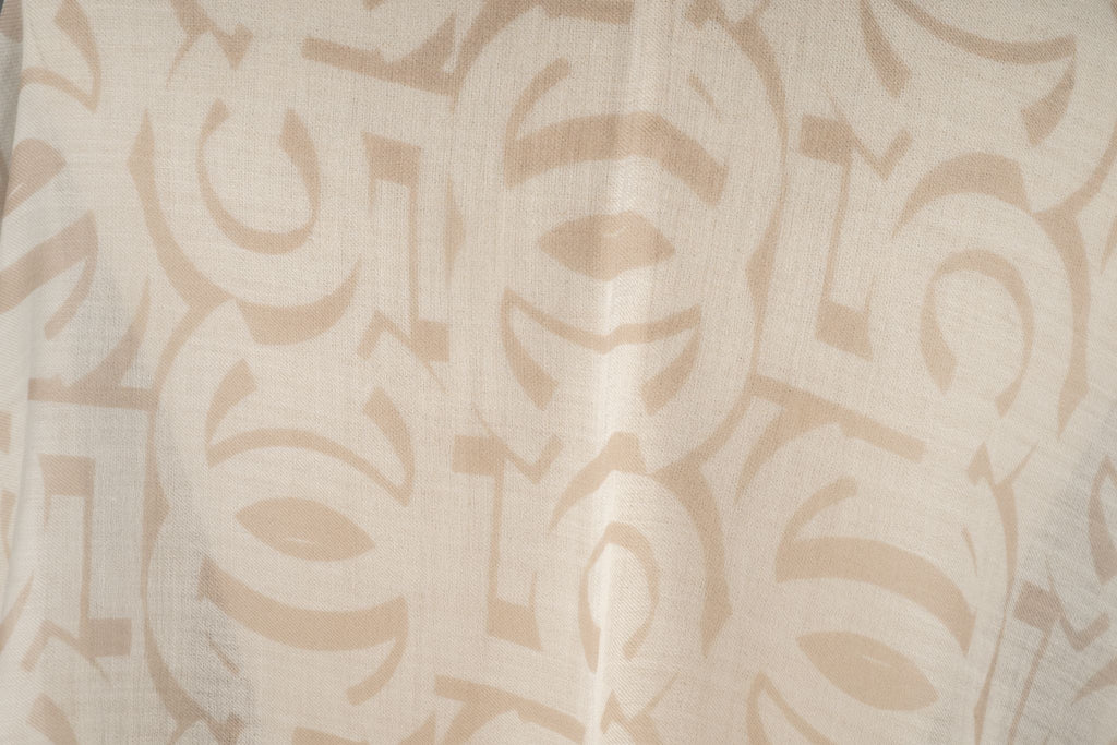 Chanel New White NB Logo CC Cashmere