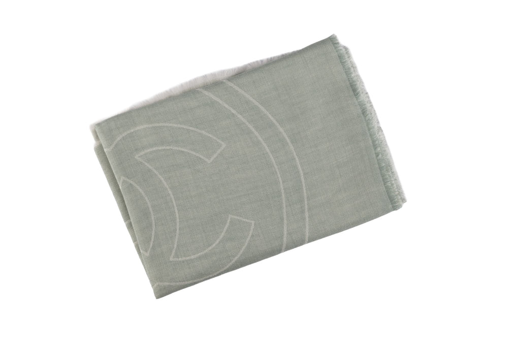 Chanel New CC Logo Cashmere Scarf