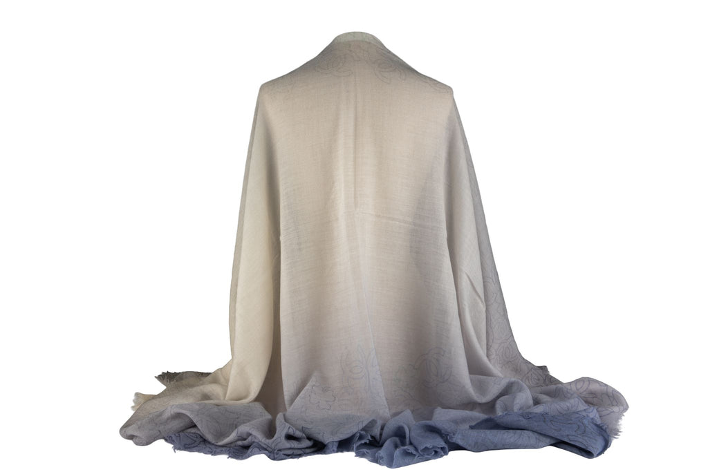 Chanel Ombre Cashmere Space Shawl New
