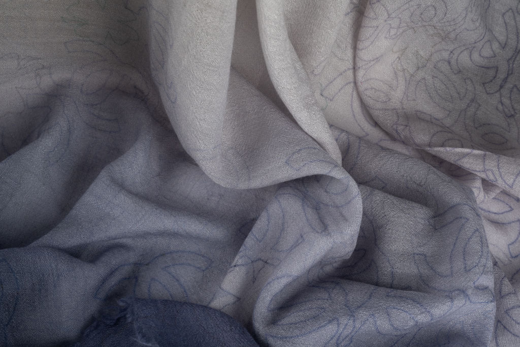 Chanel Ombre Cashmere Space Shawl New