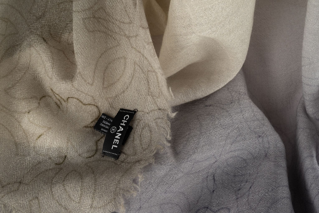 Chanel Ombre Cashmere Space Shawl New
