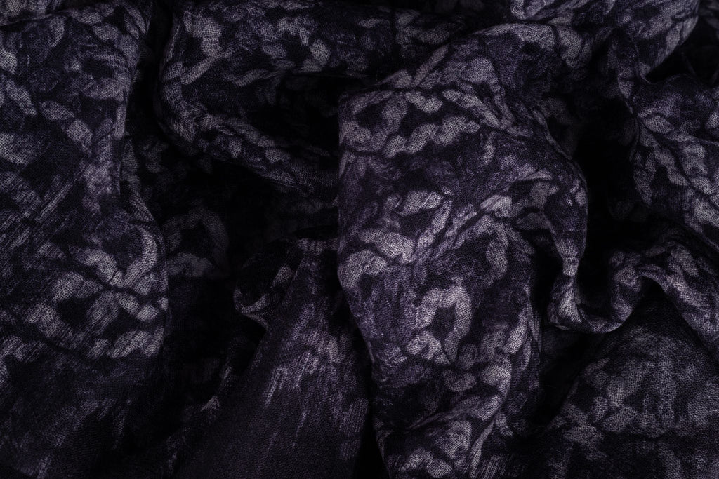 Chanel New Logo Purple Cashmere Shawl