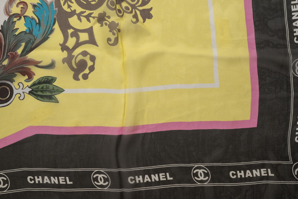 Chanel "Paris-Cuba" Silk Chiffon Shawl