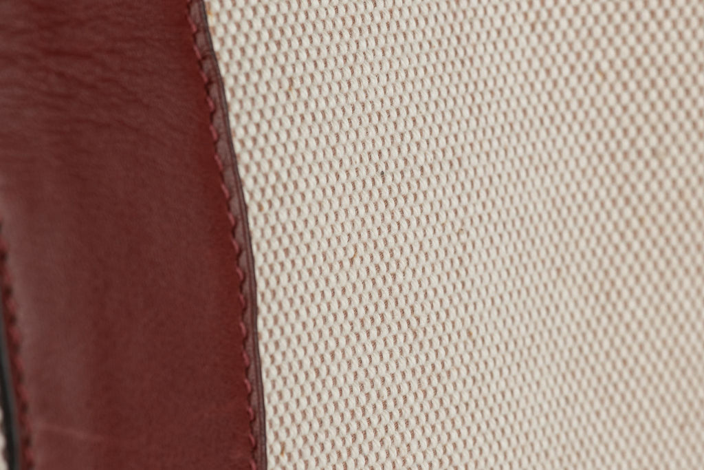 Hermès Deauville Red & Ivory Tote MM