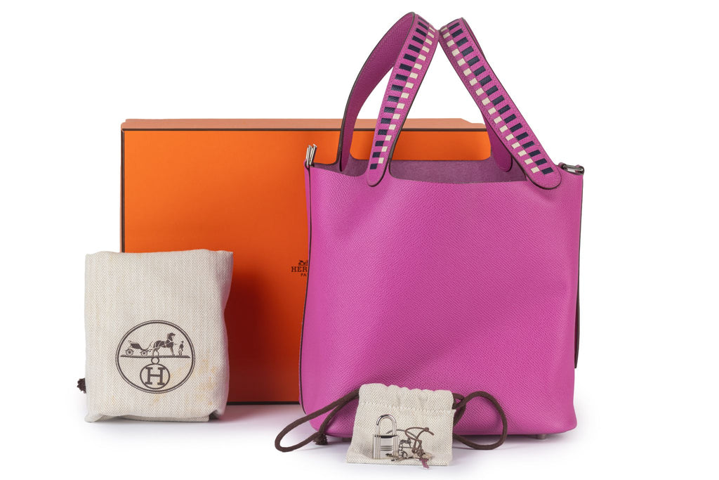 Hermès Tressage De Cuir Picotin Lock 22