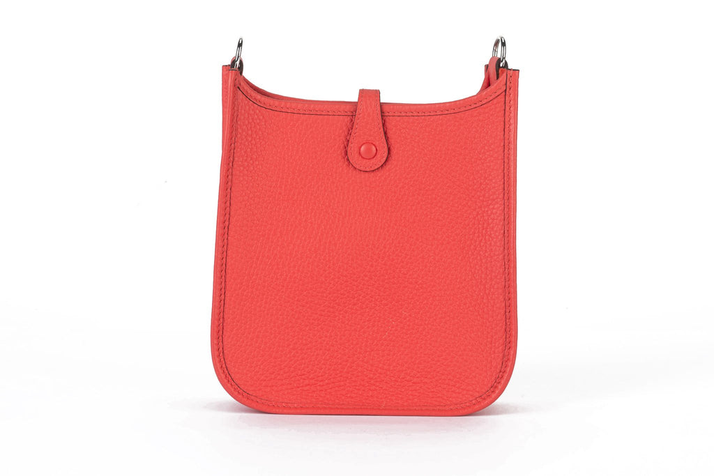 Hermès New Rouge Pivoine Mini Evelyne