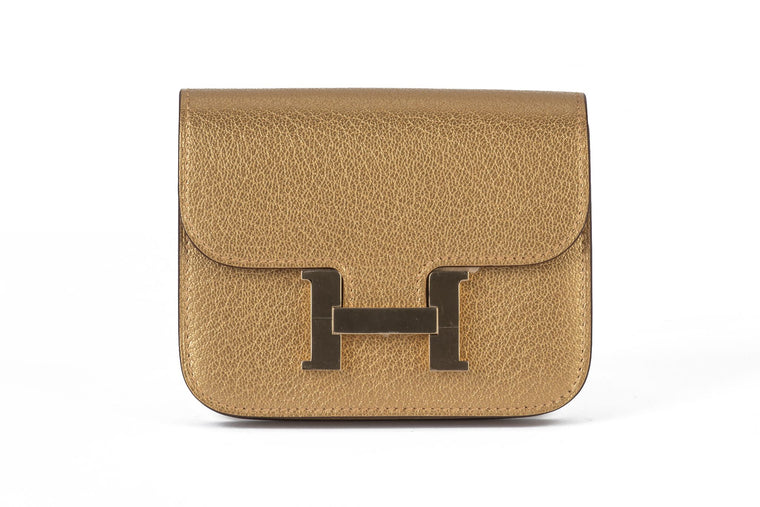 Hermès New Gold Costance Slim Wallet