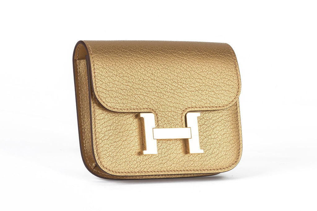 Hermès New Gold Costance Slim Wallet