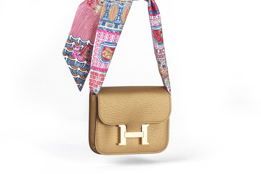Hermès New Gold Costance Slim Wallet
