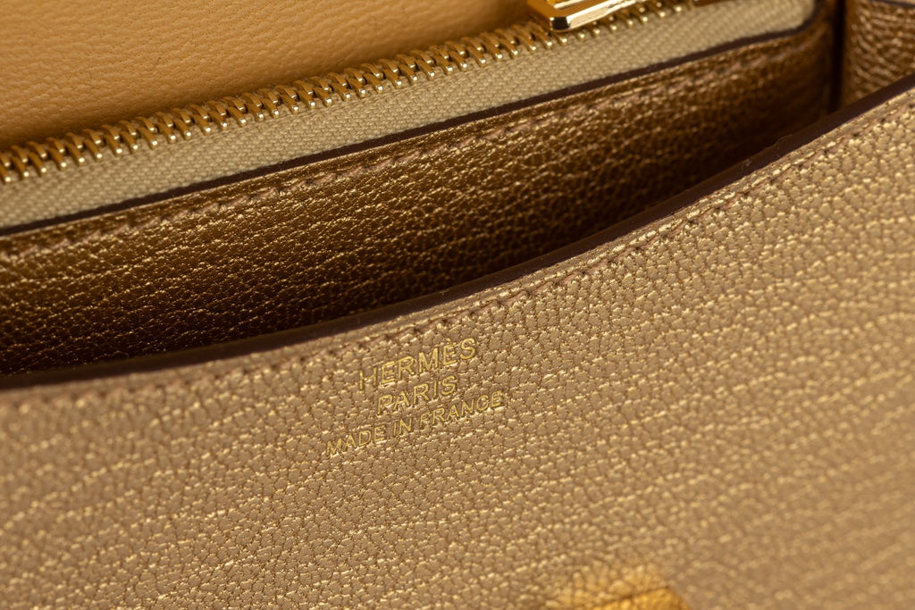 Hermès New Gold Costance Slim Wallet