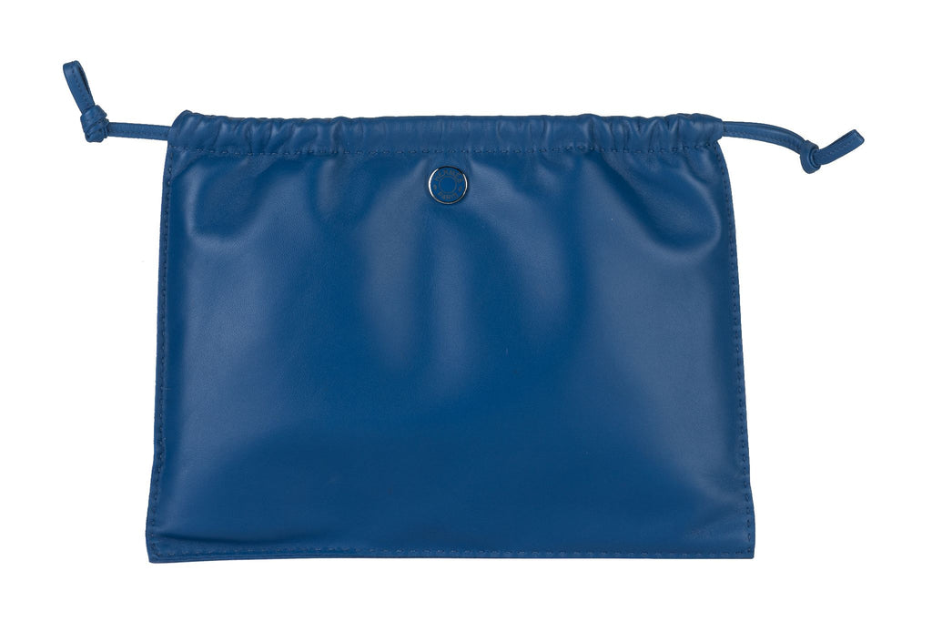 Hermès New In Box Pilo Pouch in Blue