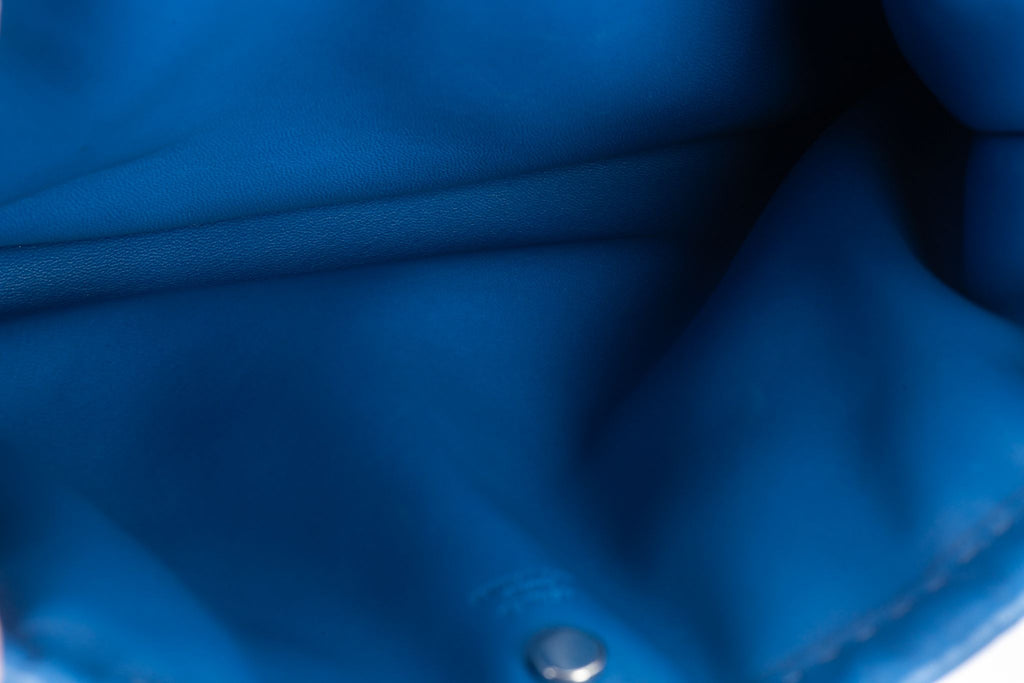 Hermès New In Box Pilo Pouch in Blue