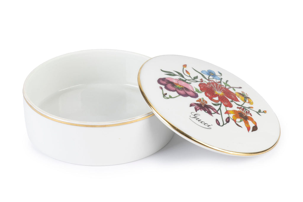 Gucci Flora Motif Porcelain Lidded Box