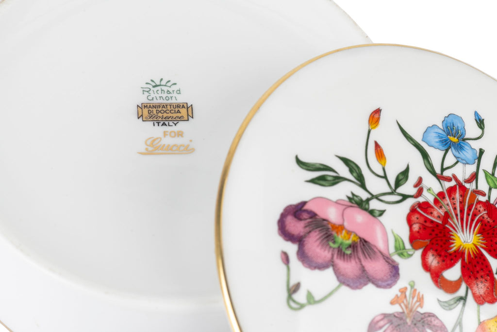 Gucci Flora Motif Porcelain Lidded Box