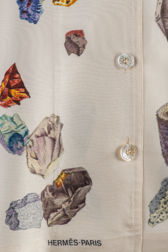 Hermès "Mineraux Geo Rock" Silk Shirt