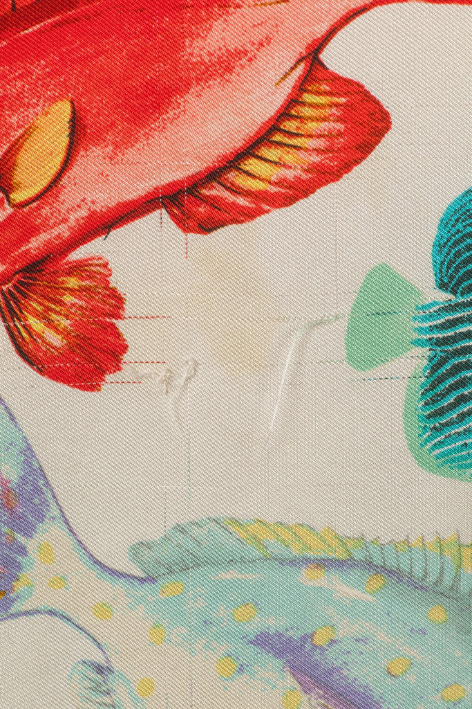 Gucci Silk Fish Print Shirt 1990s