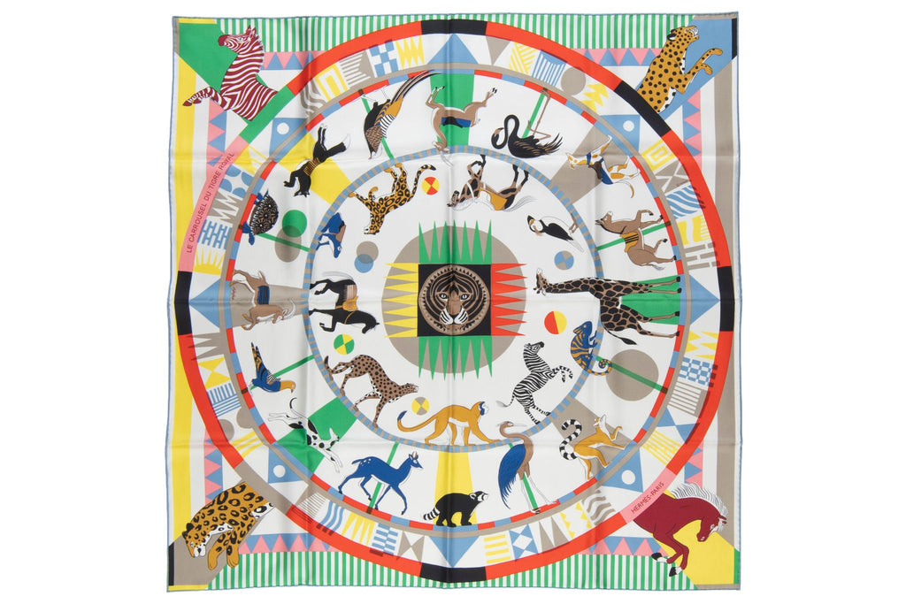 Hermès "Le carrousel du tigre" scarf NB