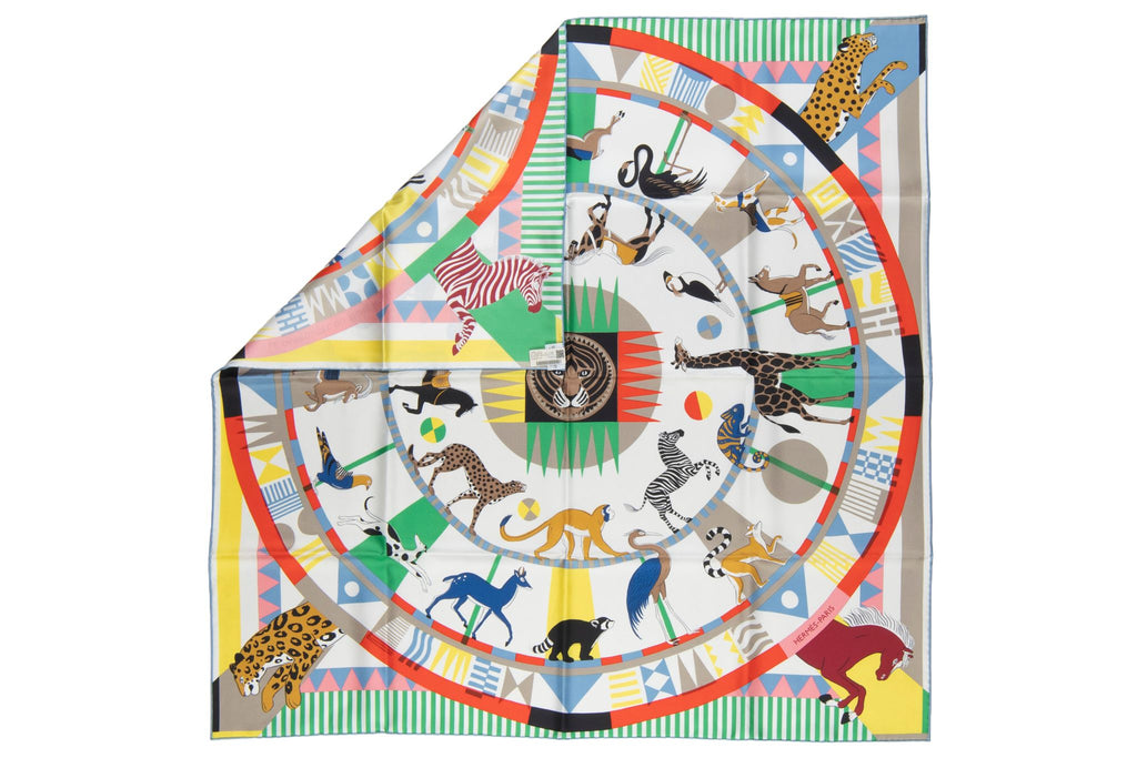 Hermès "Le carrousel du tigre" scarf NB