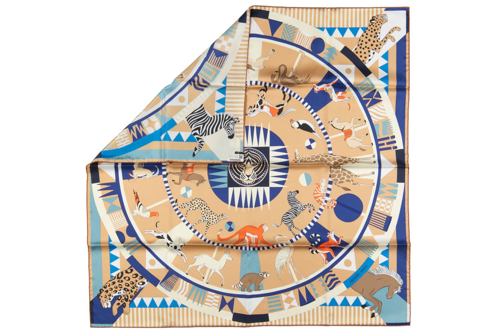 Hermès "Le carrousel du tigre" scarf NB