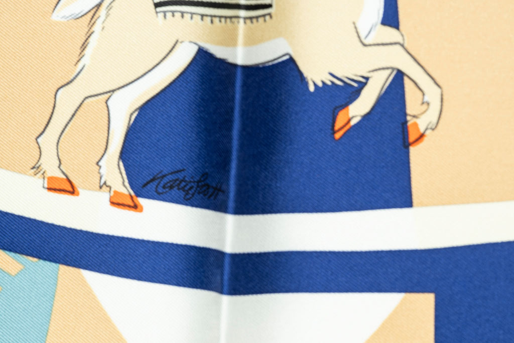 Hermès "Le carrousel du tigre" scarf NB