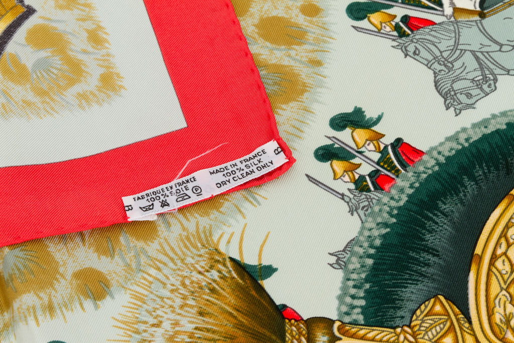 Hermès Casques Et Plumets Silk Scarf