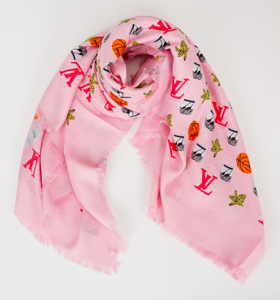 Vuitton Lim.Ed. Bubble Pink Shawl NIB