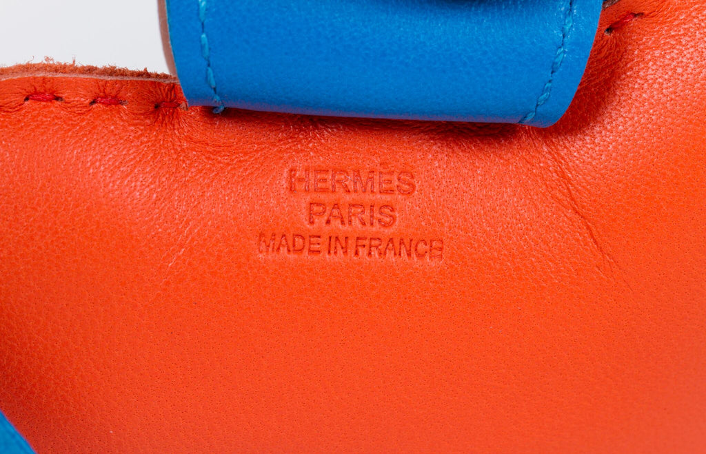 Hermès MM Orange Poppy Rodeo Bag Charm