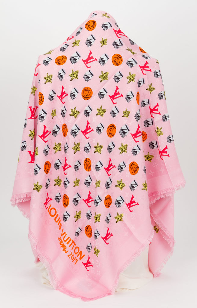 Vuitton Lim.Ed. Bubble Pink Shawl NIB