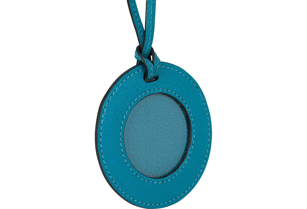 Hermès Turquoise Photo Leather Necklace