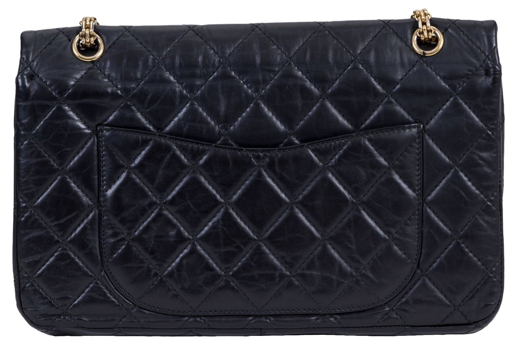 Chanel Reissue Black Gold Jumbo Flap Bag