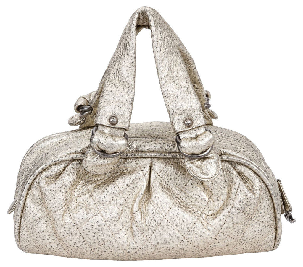 Chanel Le Marais Platinum Leather Bag