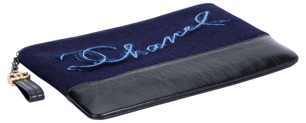 Chanel Navy Paris Salzburg Clutch