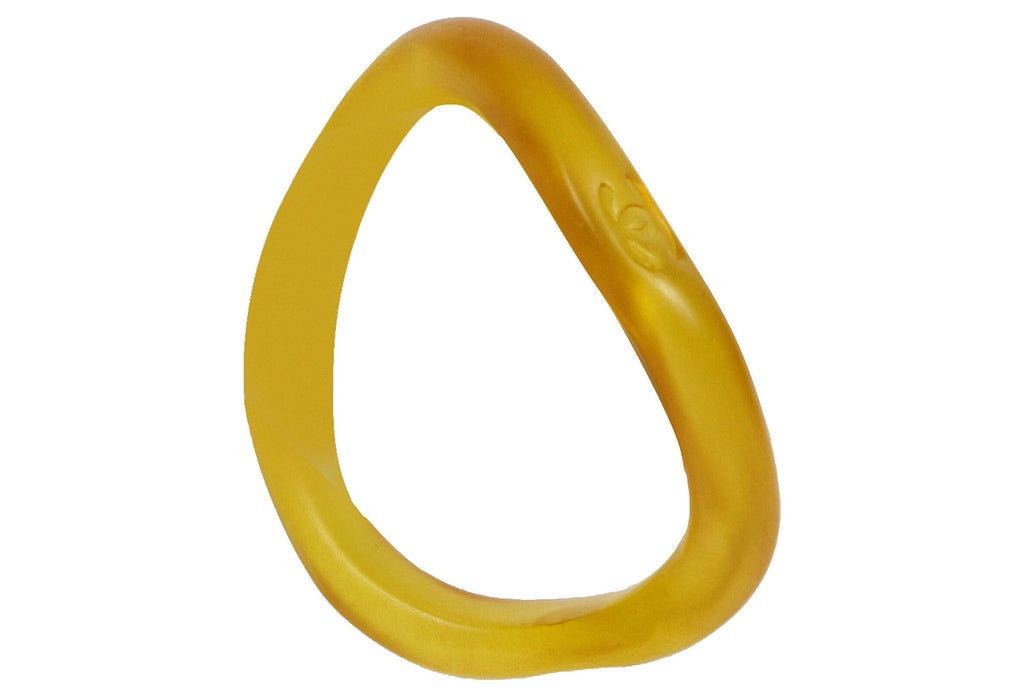 Chanel Irregular Yellow Resin Bangle