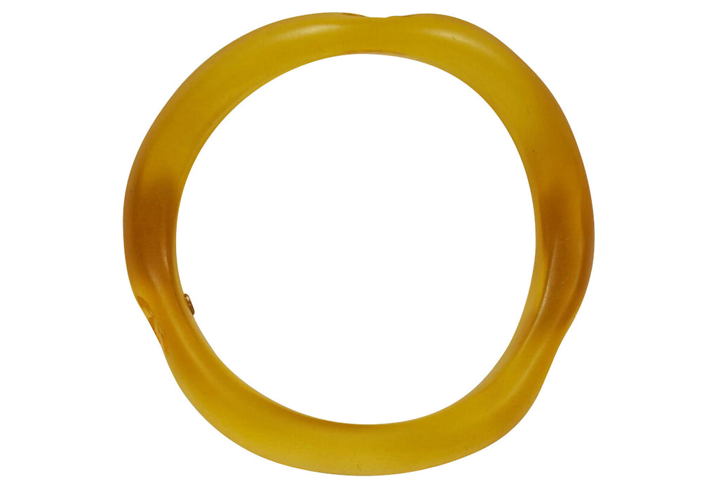 Chanel Irregular Yellow Resin Bangle