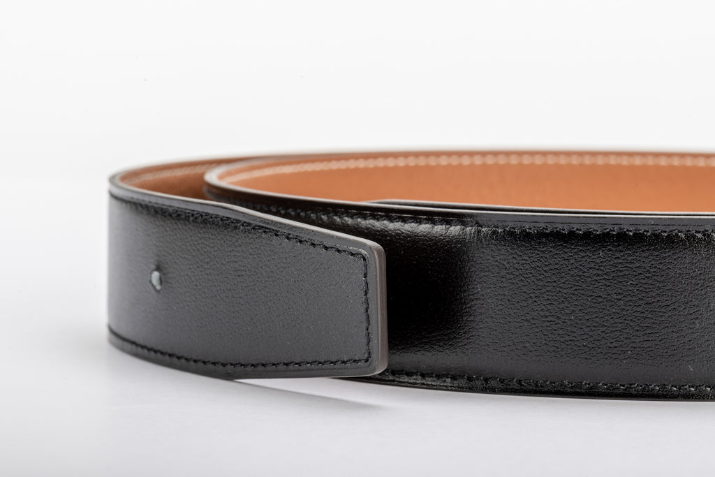 Hermes BNIB Black/Gold Unisex Belt