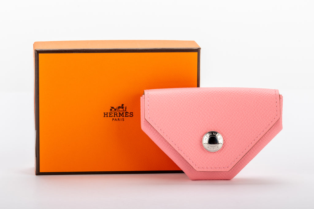 Hermes Verso Pink Green Coin Case BNIB