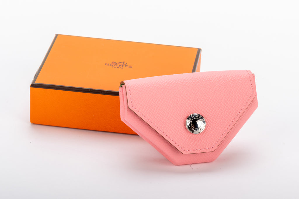 Hermes Verso Pink Green Coin Case BNIB