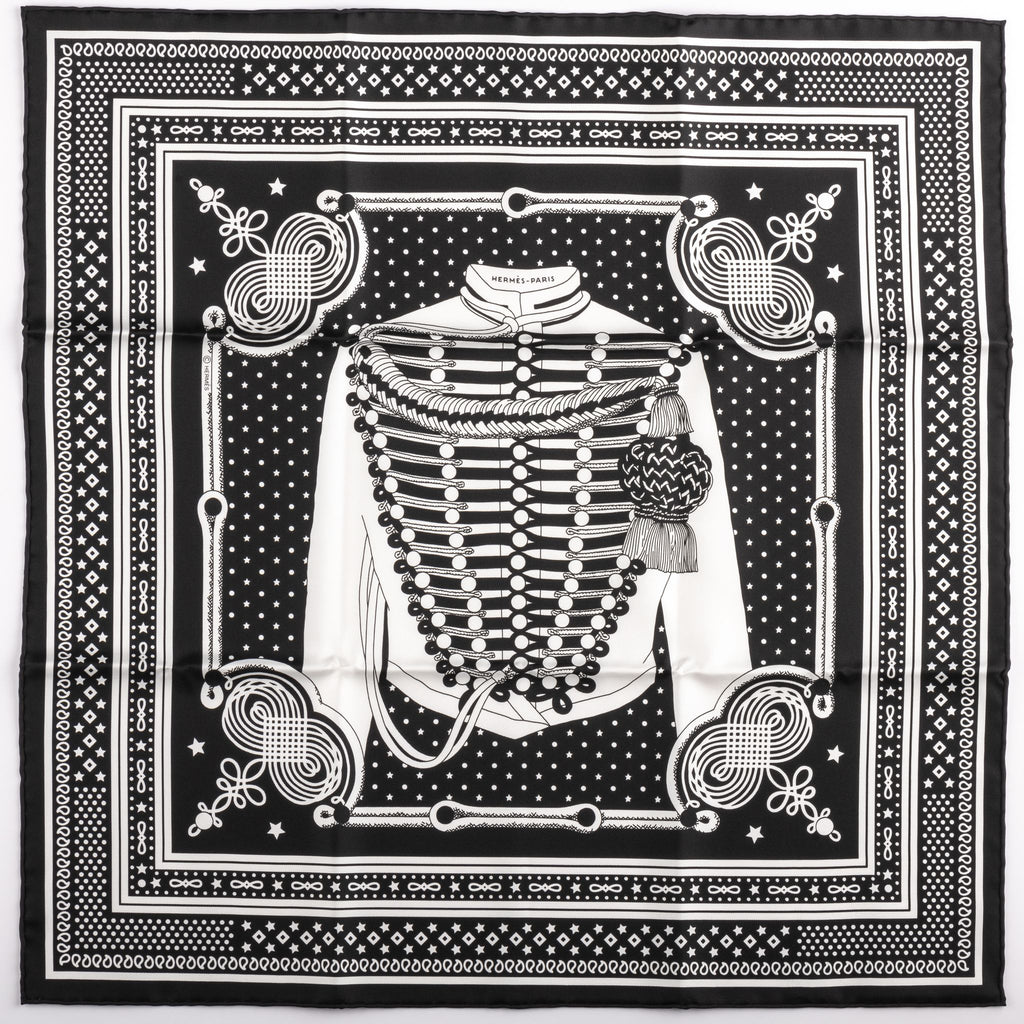 Hermès Black Bandana Brandebourg