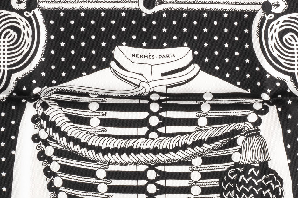 Hermès Black Bandana Brandebourg