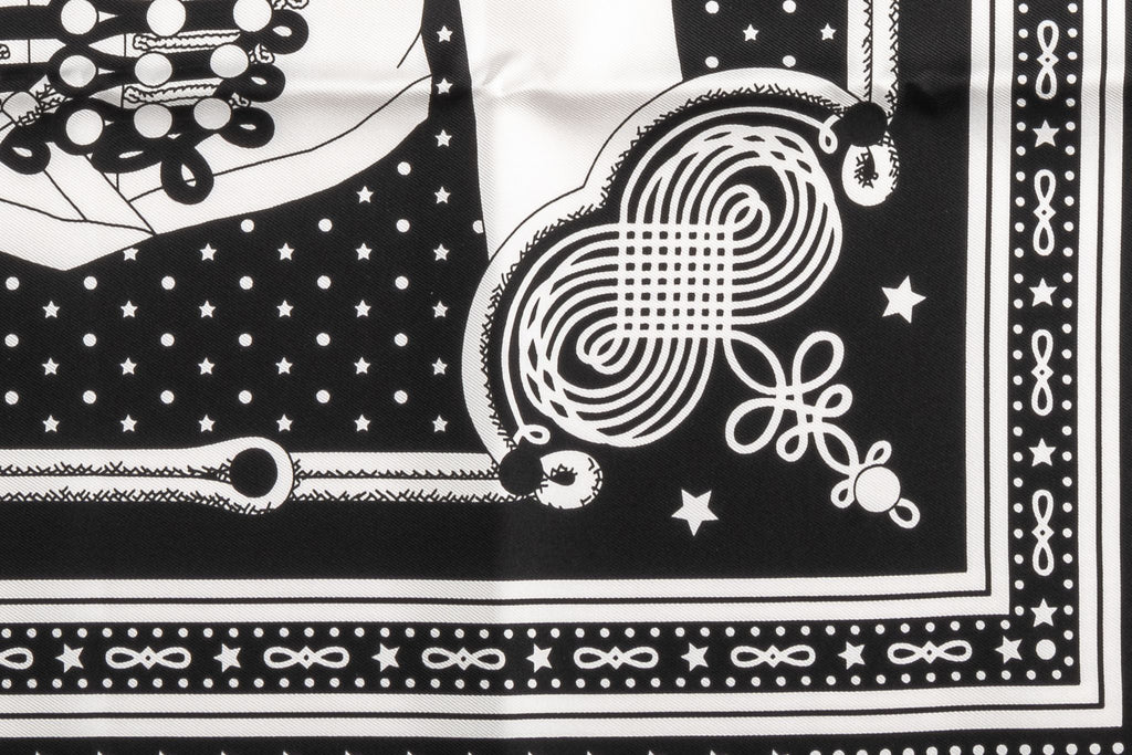 Hermès Black Bandana Brandebourg