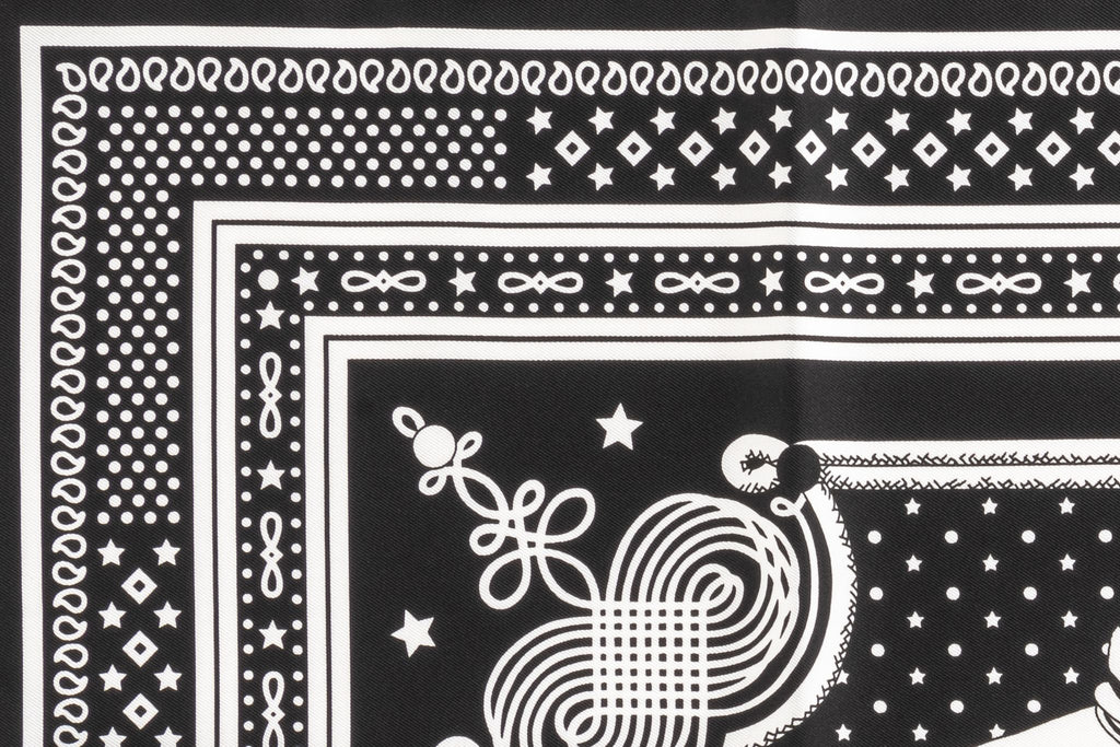 Hermès Black Bandana Brandebourg