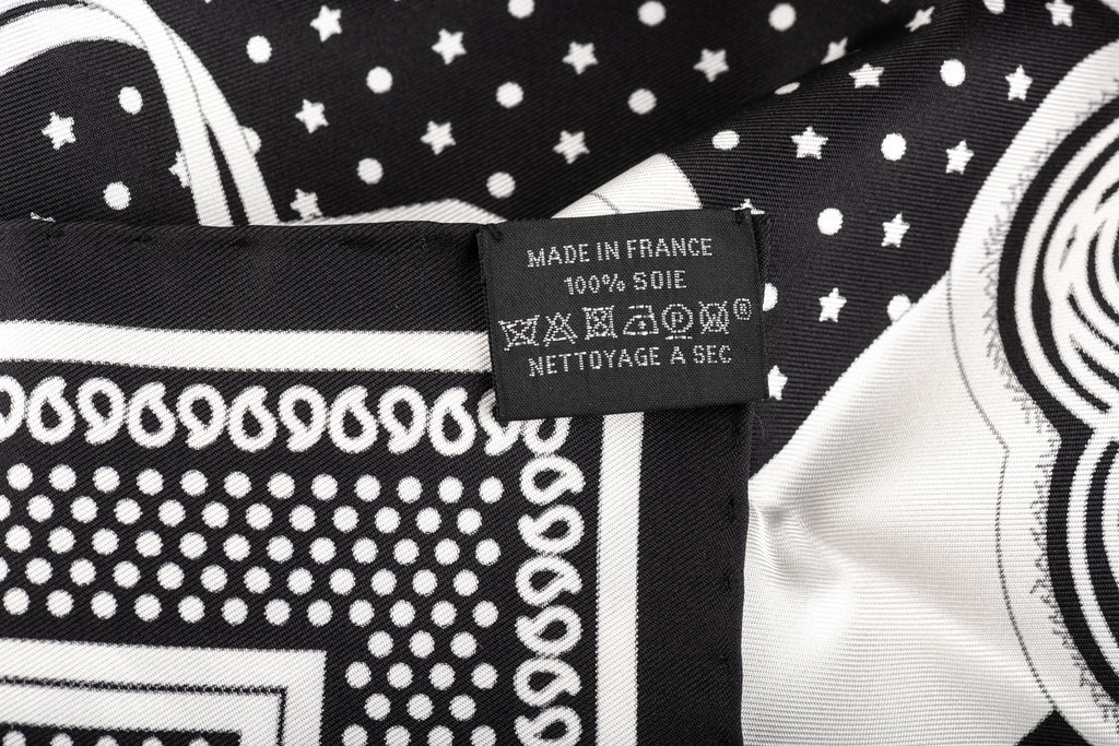 Hermès Black Bandana Brandebourg