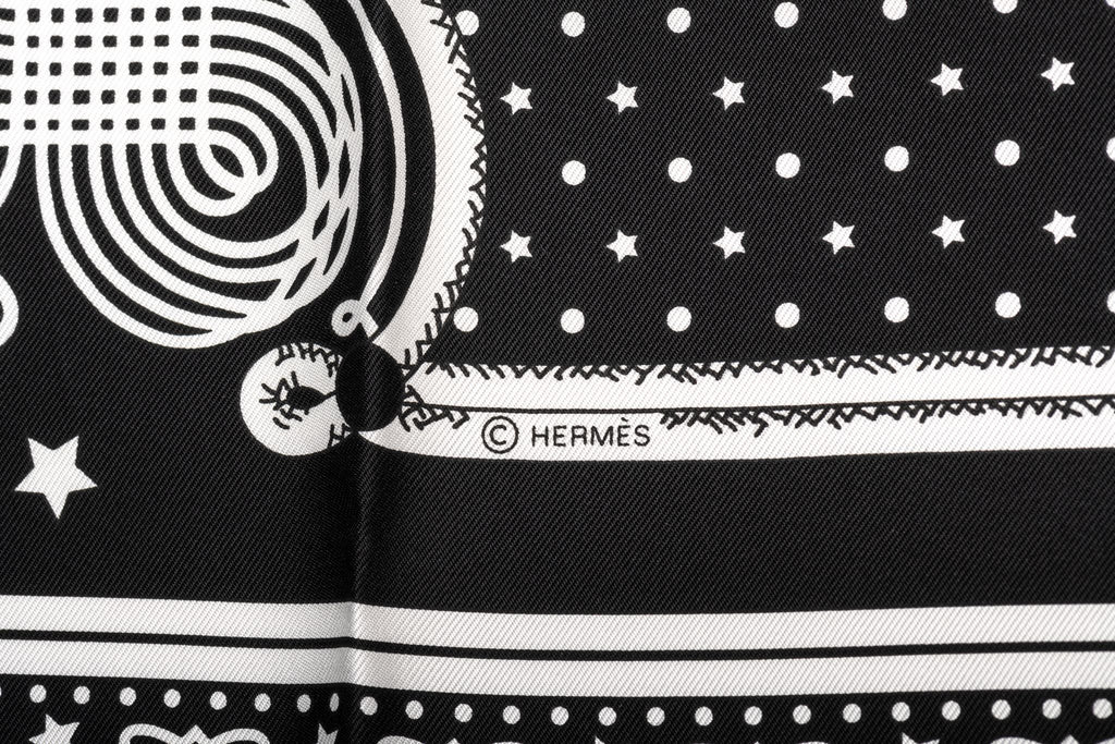 Hermès Black Bandana Brandebourg