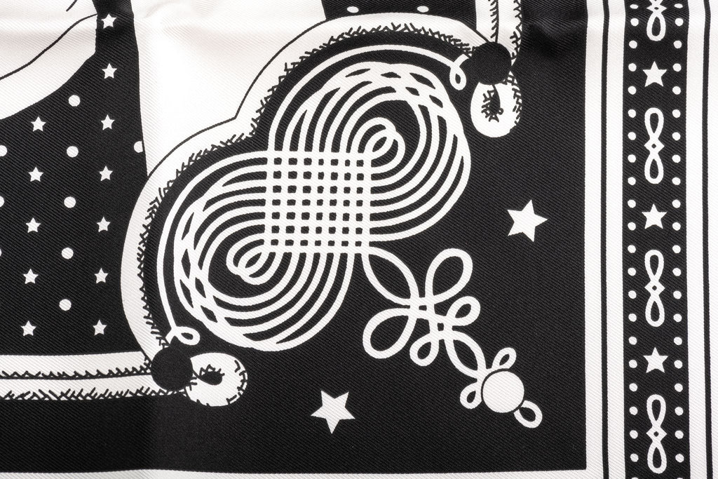 Hermès Black Bandana Brandebourg