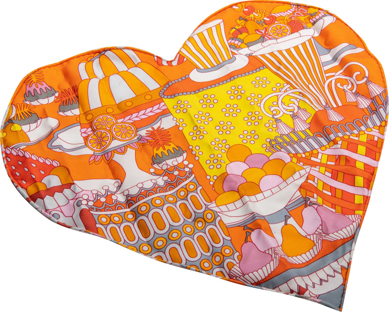 Hermes Lim.Ed. Gastronomie Heart Scarf