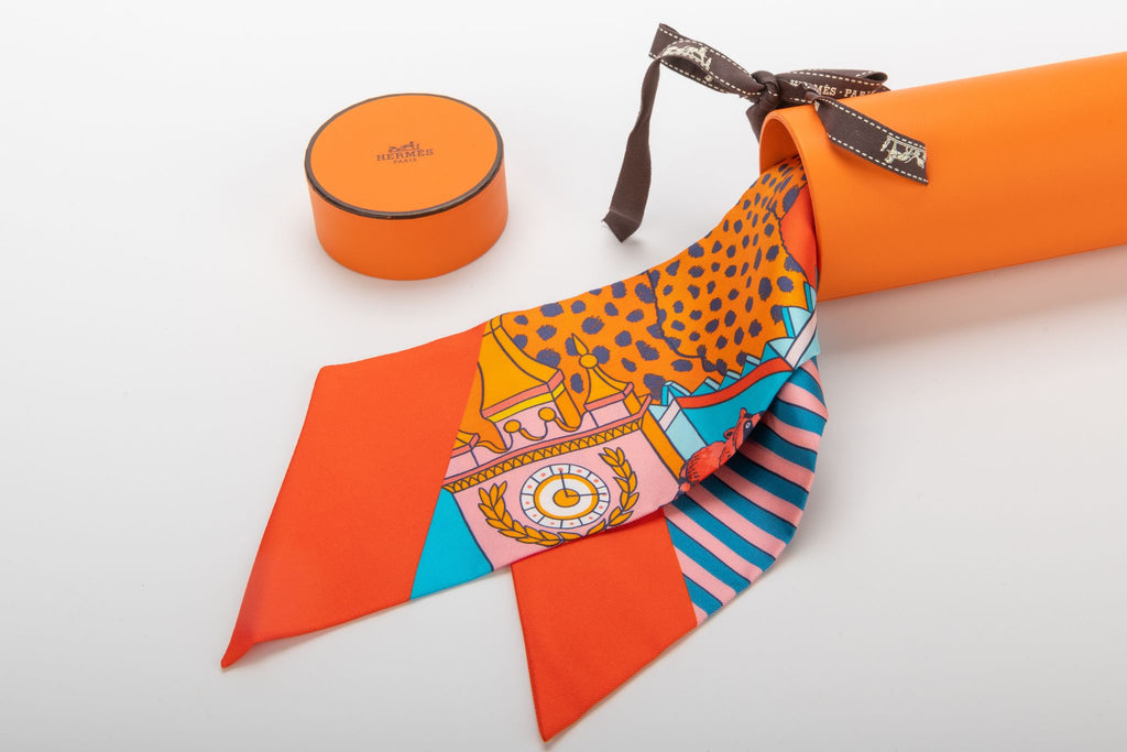 Hermes BNIB Maxi Twilly Tropical Plants